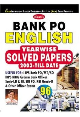 Bank Po English Language Yearwise Solved Papers 2003- Tilldate